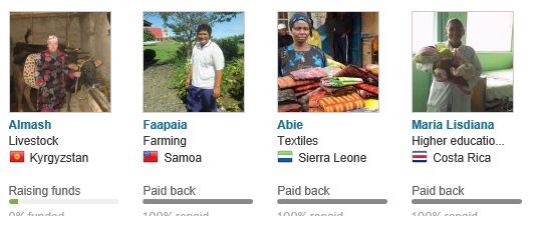 Kiva comes to those in need around the world...