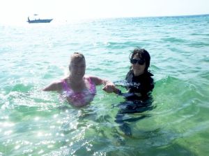 A swim in the waters off the Island that holds a piece of my heart....SO healing 