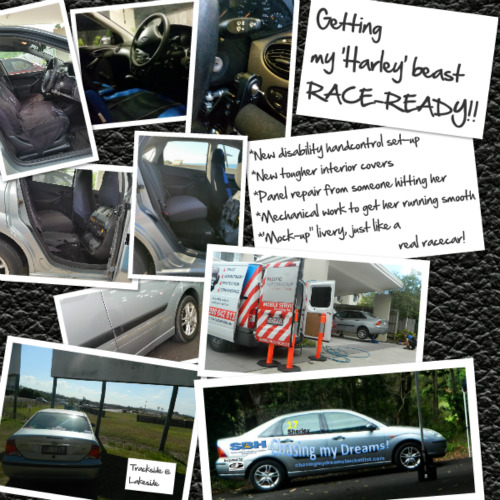 Getting Harley all prepped to hit Lakeside Raceway, Qld! 